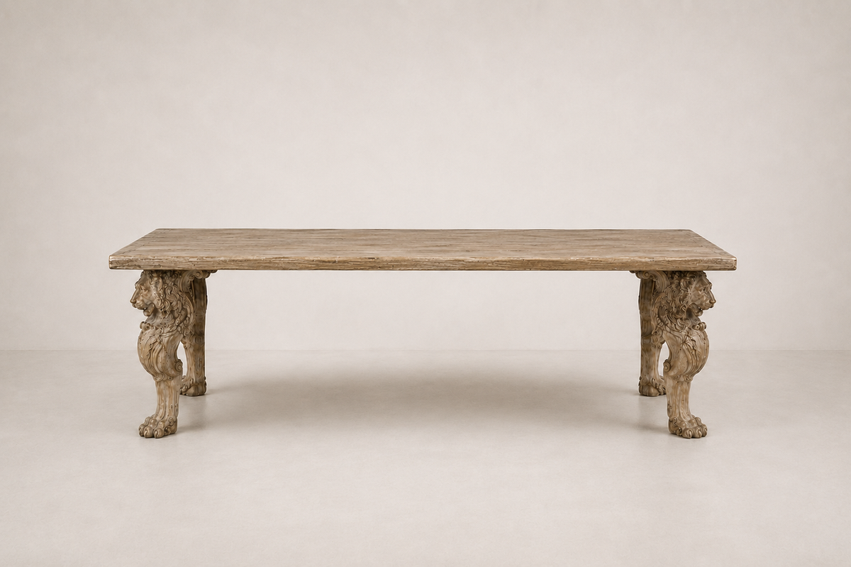 The Lion Table in Wood
